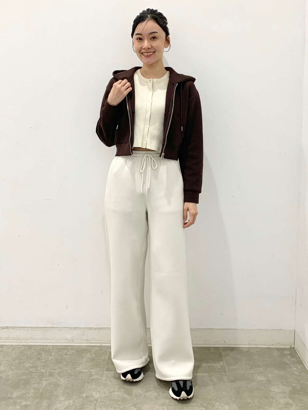 パフスウェットバギーパンツ+EC(丈長め77.0cm)、パフスウェット