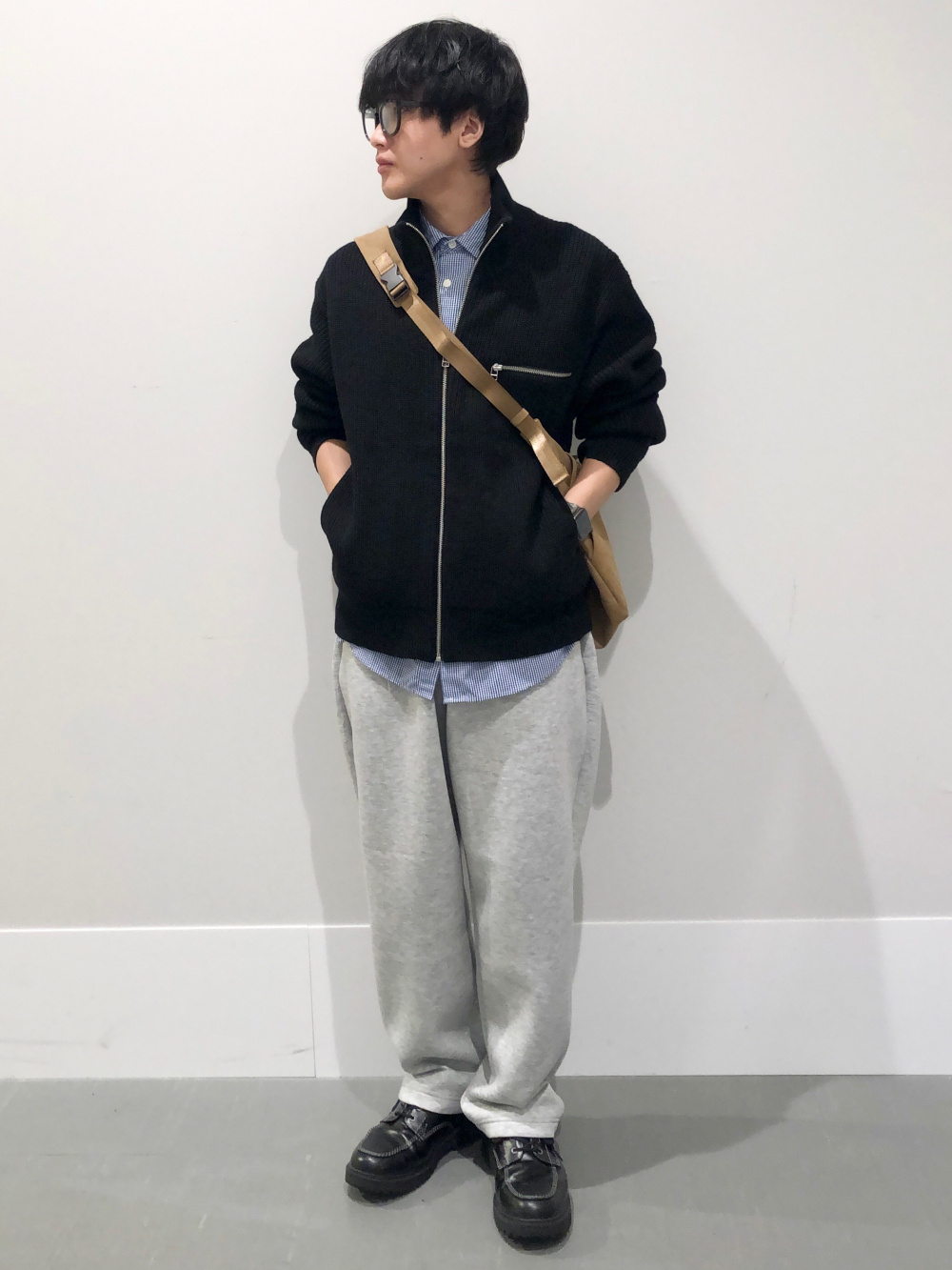 パデッドシェルパーカ ENGINEERED GARMENTS、スウェットライクニット