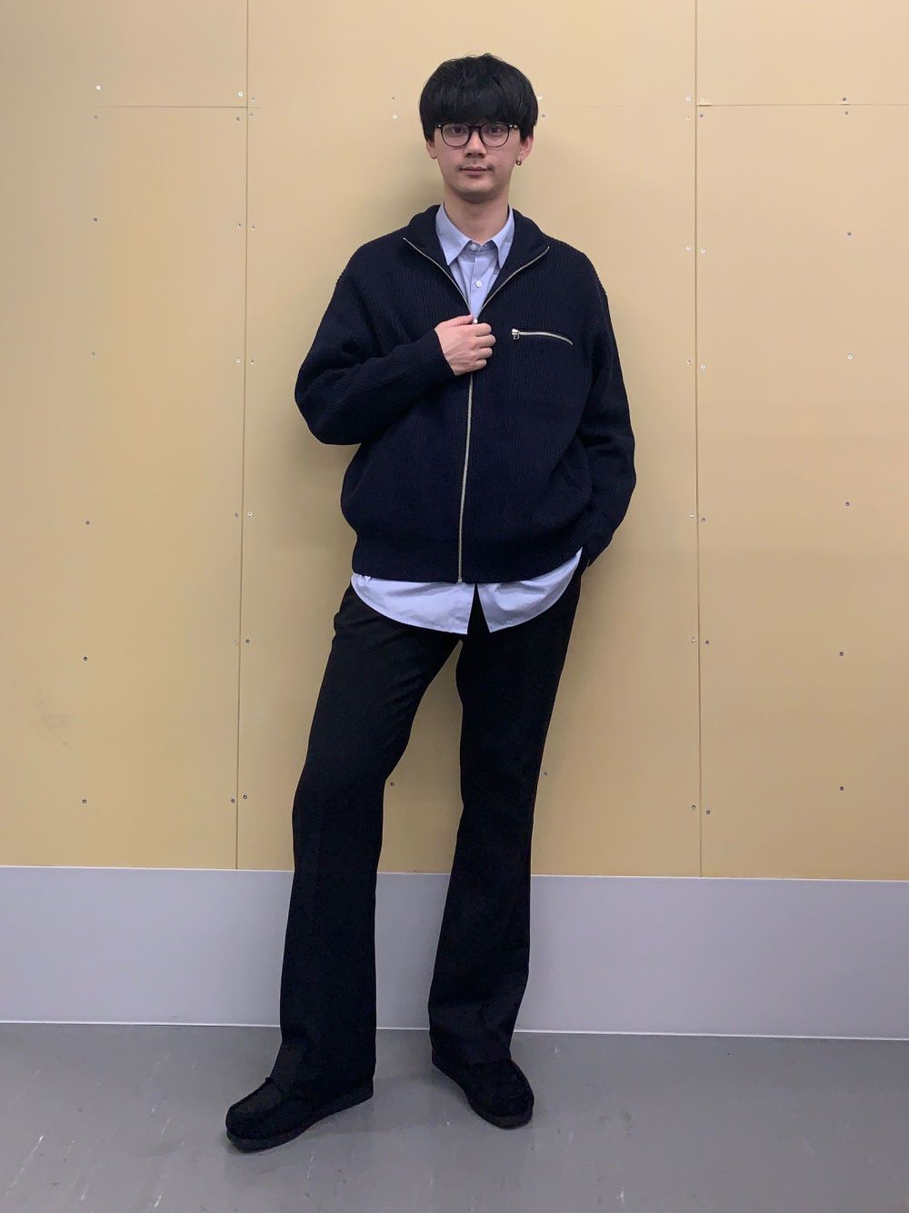 Rib Stitched Full-Zip Knitted Jacket」| GU的穿搭理念