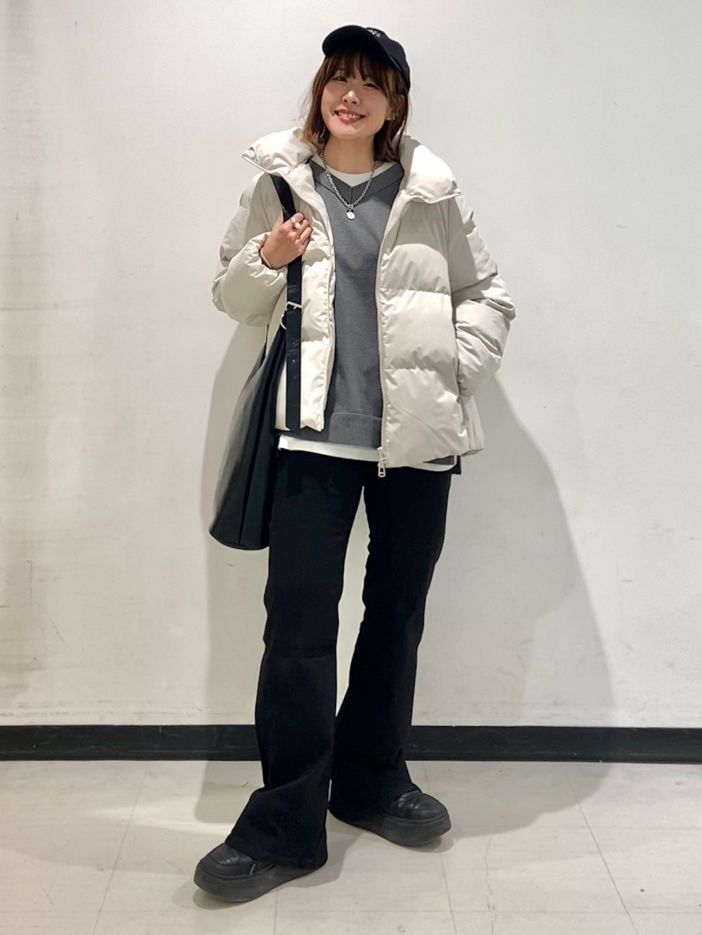 ソフトリブクルーネックT(長袖)、シアーオーバーサイズシャツRS+E」の