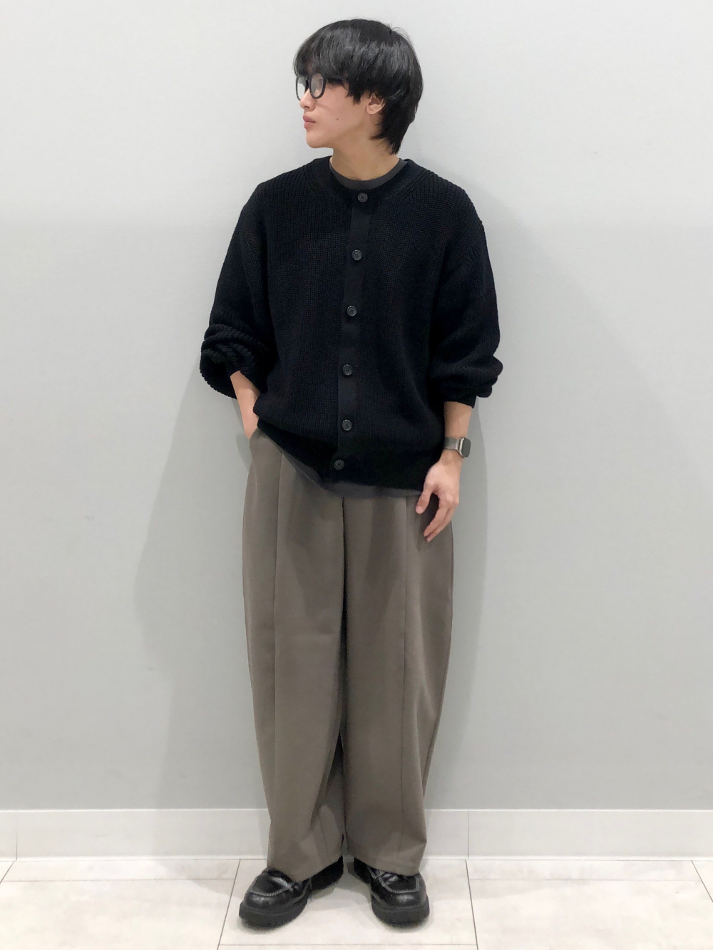 ソフトコットンクルーネックT(長袖)、ボアフリーススナップパーカ