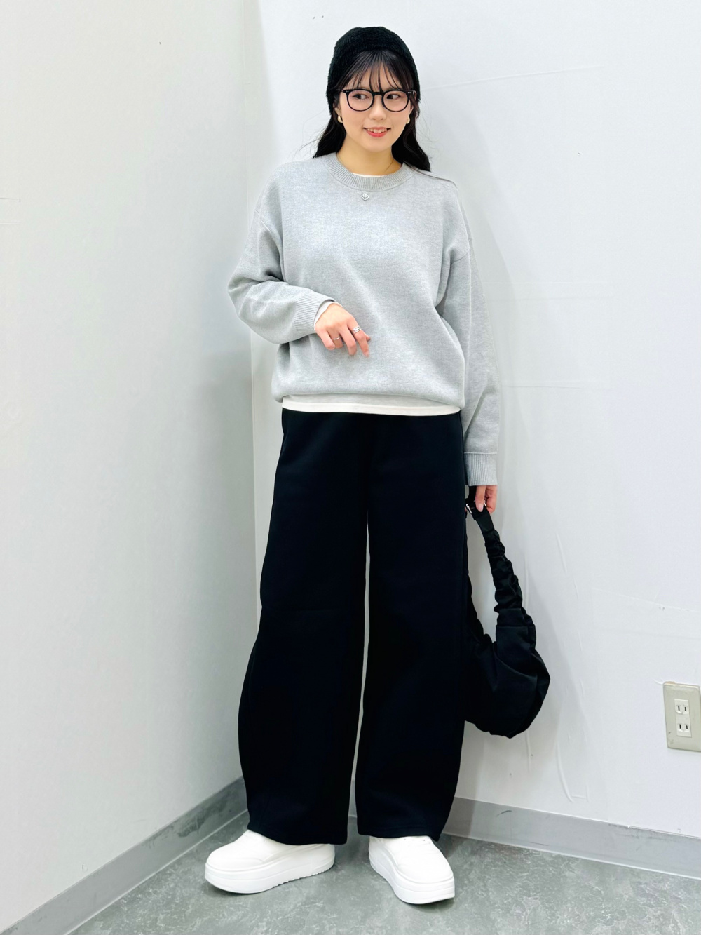 ヘビーウェイトスウェット ショートパーカー バレルレッグパンツ 2点セット ヘビーウェイトスウェットバレルレッグパンツ(丈標準68.5～72.5cm
