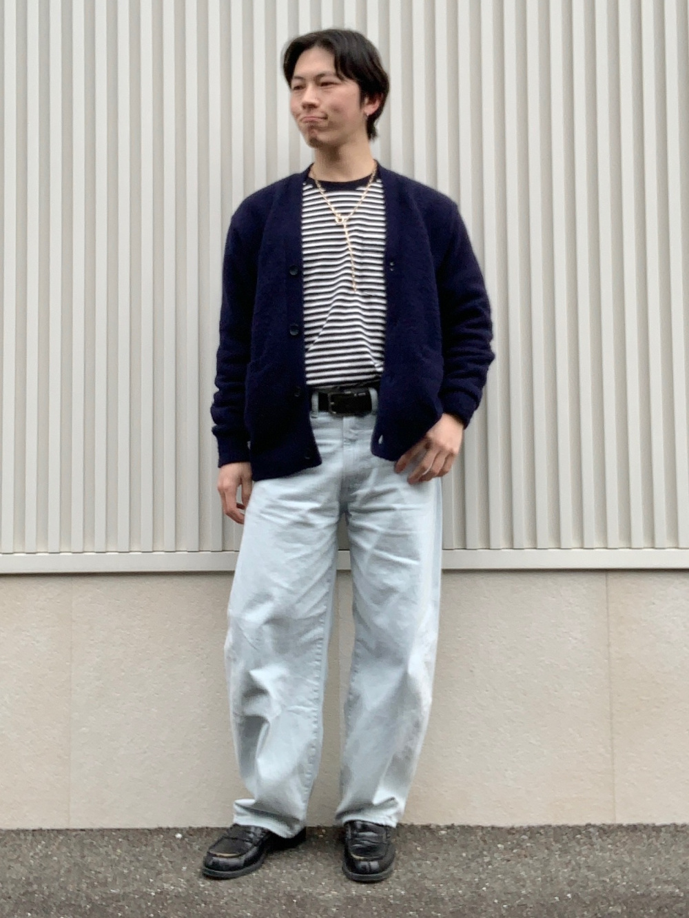 確認(*ơᴗơ)！② Puff Knit V Neck Cardigan、UV Protection Twill Logo Cap」| GU的穿