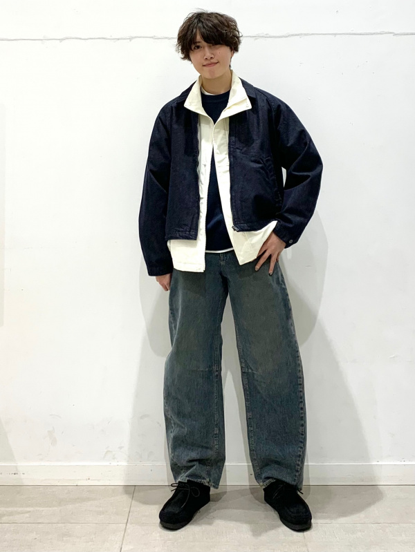 Cotton Zip Up Jacket、Twill Wide Straight Pants」| GU的穿搭理念