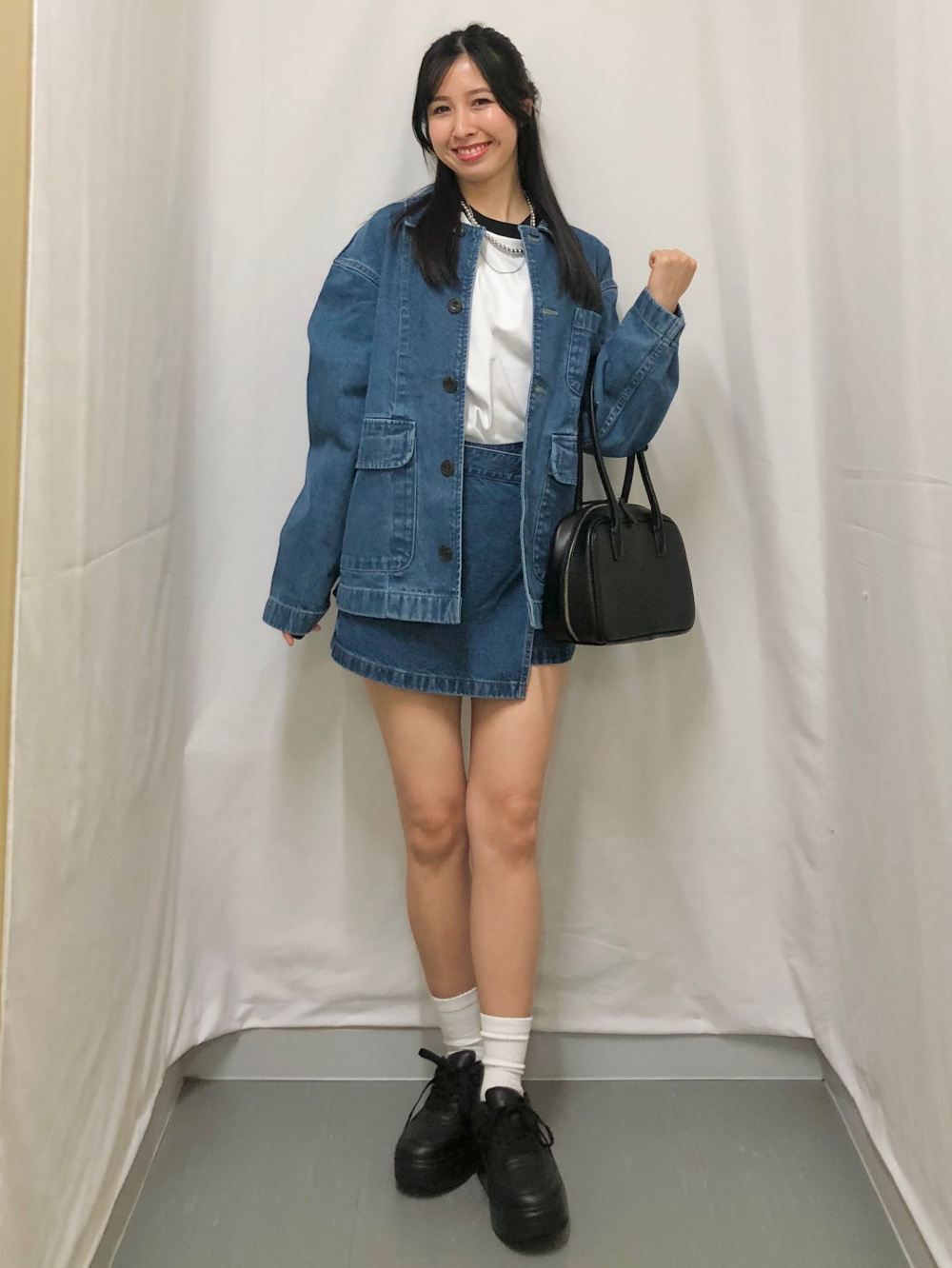 Denim Wrap Skort」| GU的穿搭理念