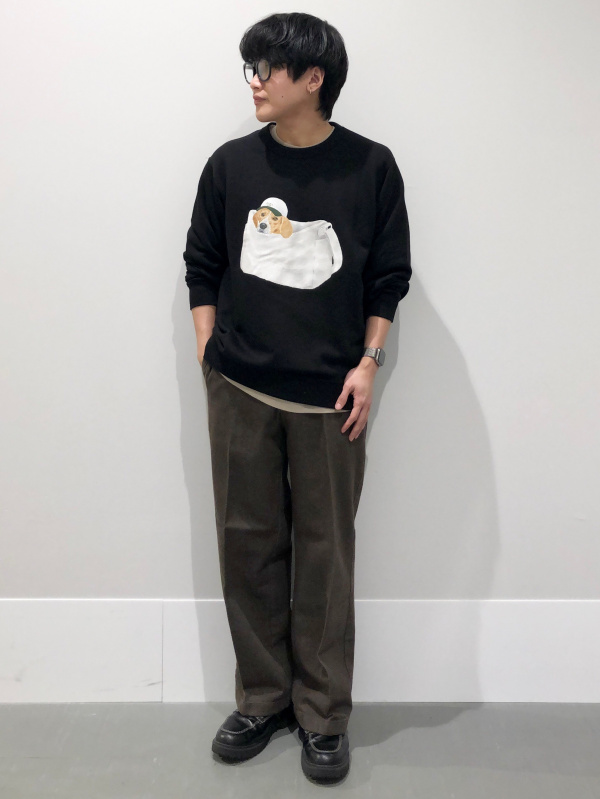 ソフトコットンクルーネックT(長袖)、ボアフリーススナップパーカ