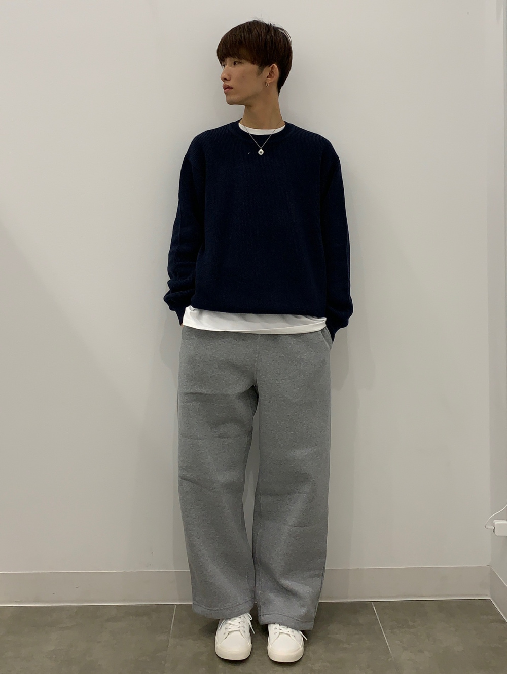 ヘビーウェイトスウェットワイドストレートパンツ(丈標準69.0～73.0cm