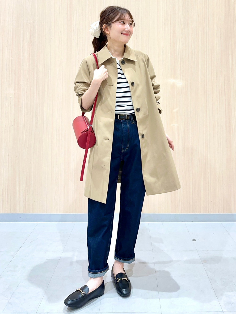 パフスウェットバギーパンツ(丈標準68.0～72.0cm)、ダブルブレスト