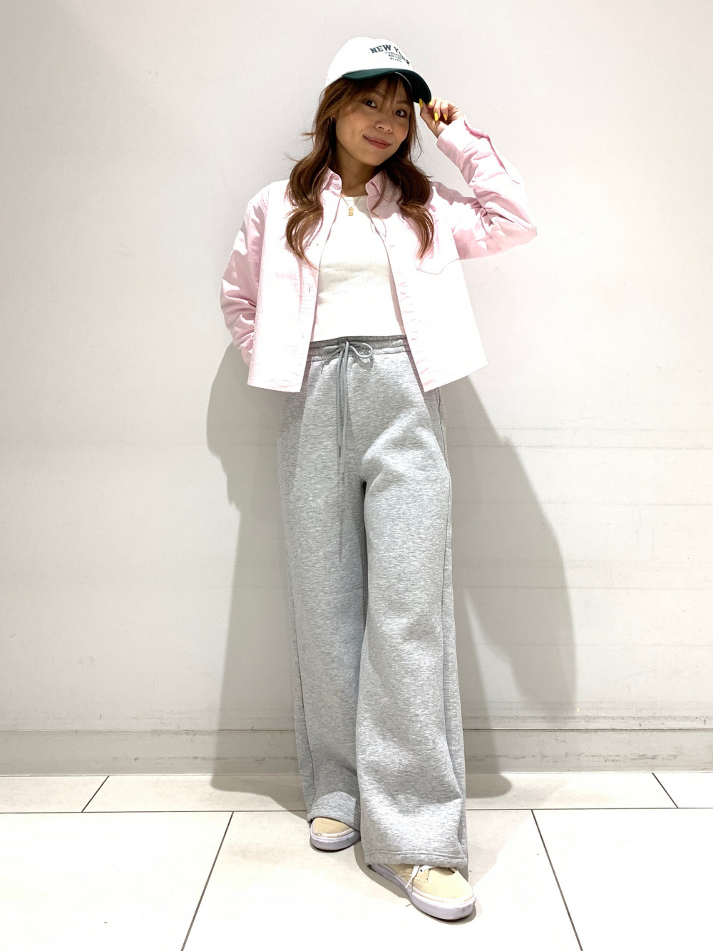 Protection Twill Cap/Logo、Flower Printed Camisole Tunic」| GU的穿