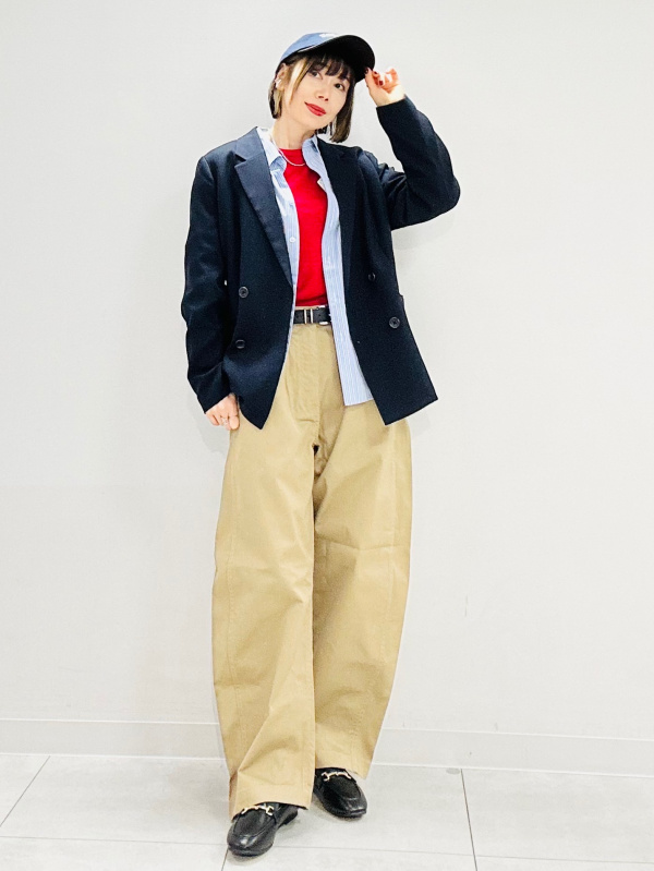 Protection Twill Cap/Logo、Pleated Wide Pants/MN」的穿搭靈感｜GU