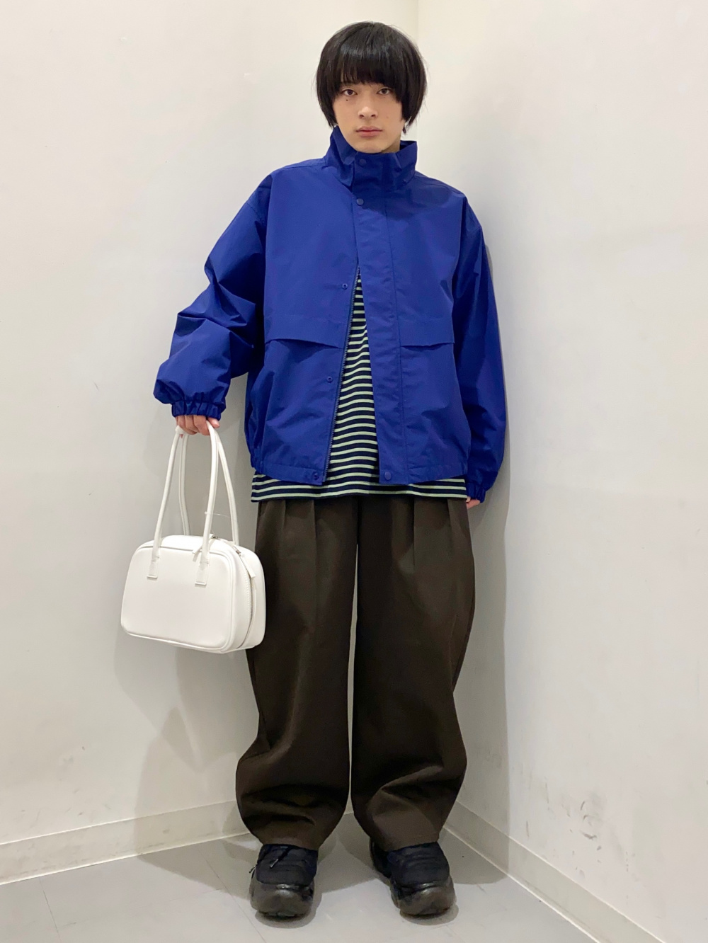 Cable Full-Zip Hoodie/NT、Heavy Weight Crew Neck T-Shirt/Stripe/L