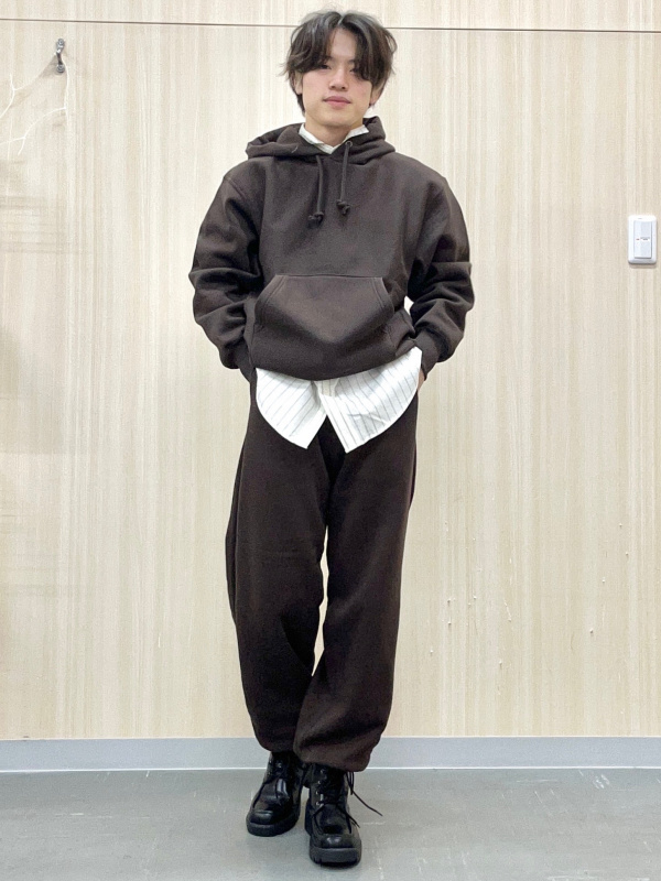 パデッドシェルパーカ ENGINEERED GARMENTS、スウェットライクニット