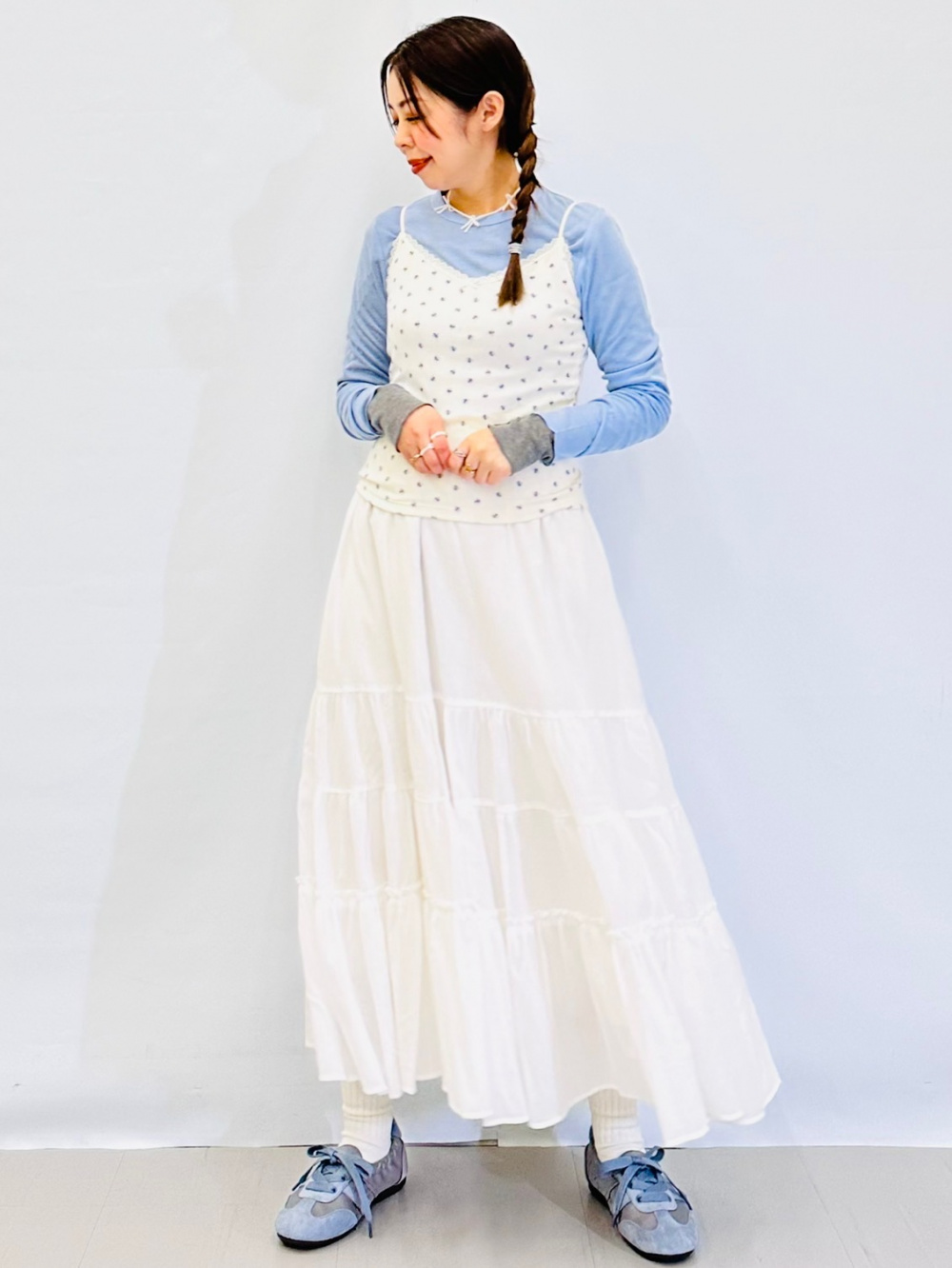 Imitation Pearl Necklace、Dry Ponte T-Shirt/Halfslv」| GU的穿搭理念