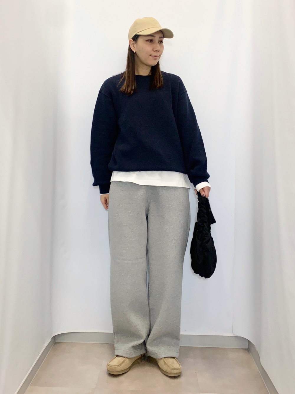 ヘビーウェイトスウェットワイドストレートパンツ(丈標準69.0～73.0cm