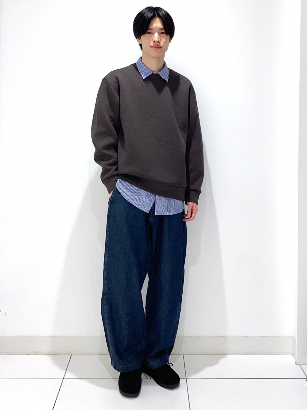 パデッドシェルパーカ ENGINEERED GARMENTS、スウェットライクニット