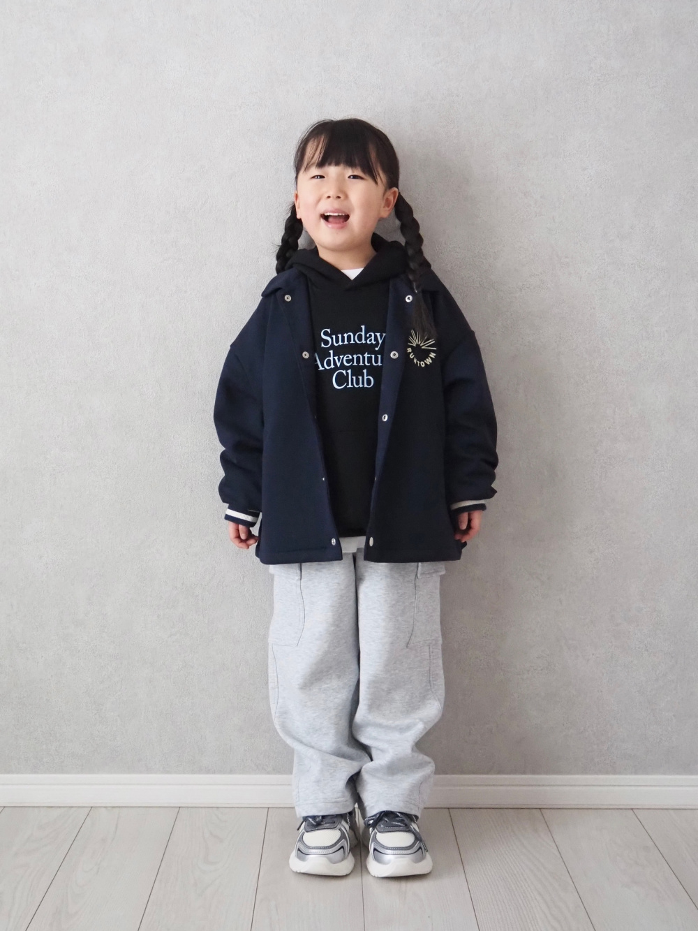 KIDS(男女兼用) コットンワンポイントT(長袖)、KIDS(男女兼用)パフ