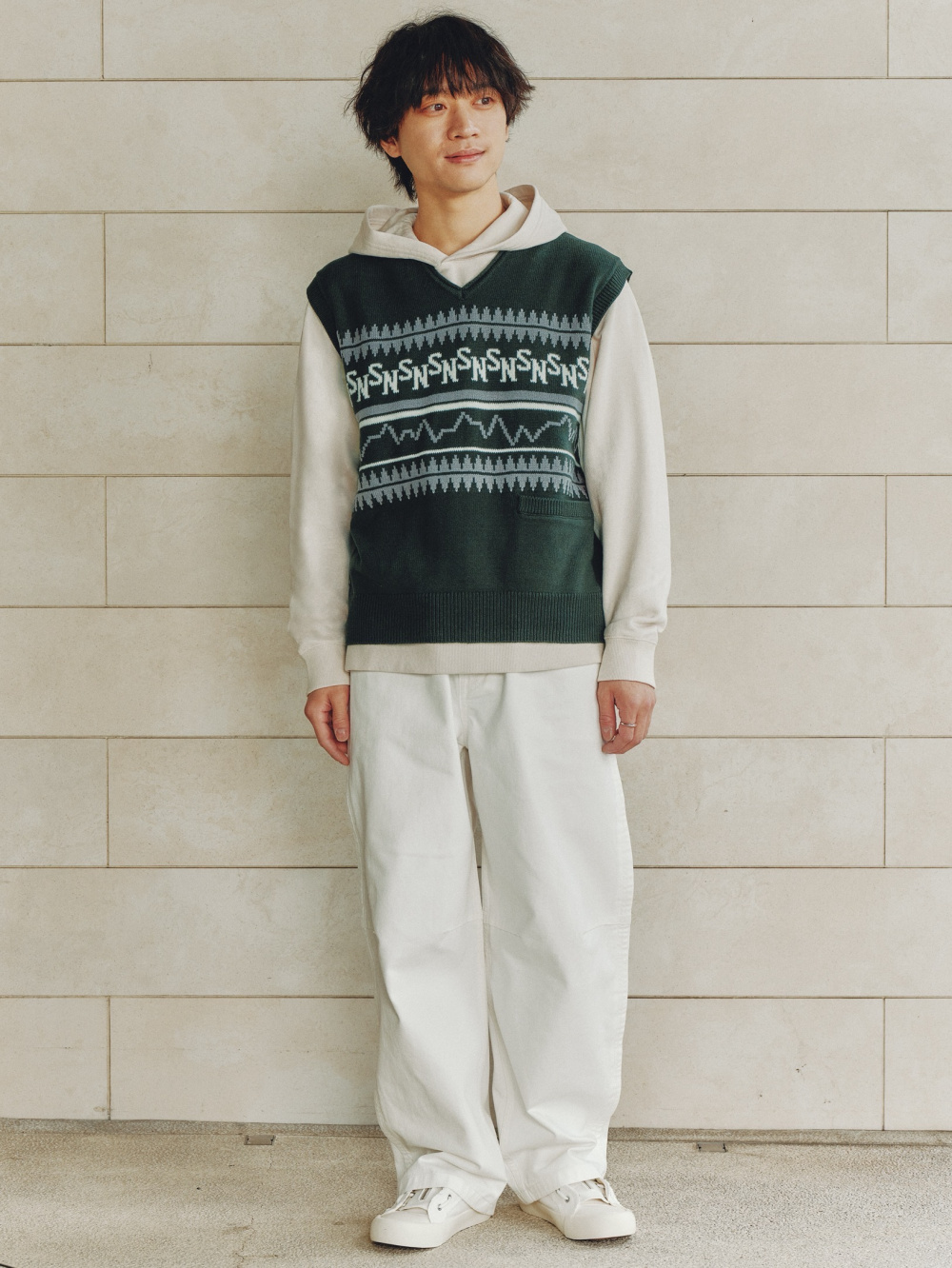 スウェットパーカ、ドライカノコクロスネックT ENGINEERED GARMENTS