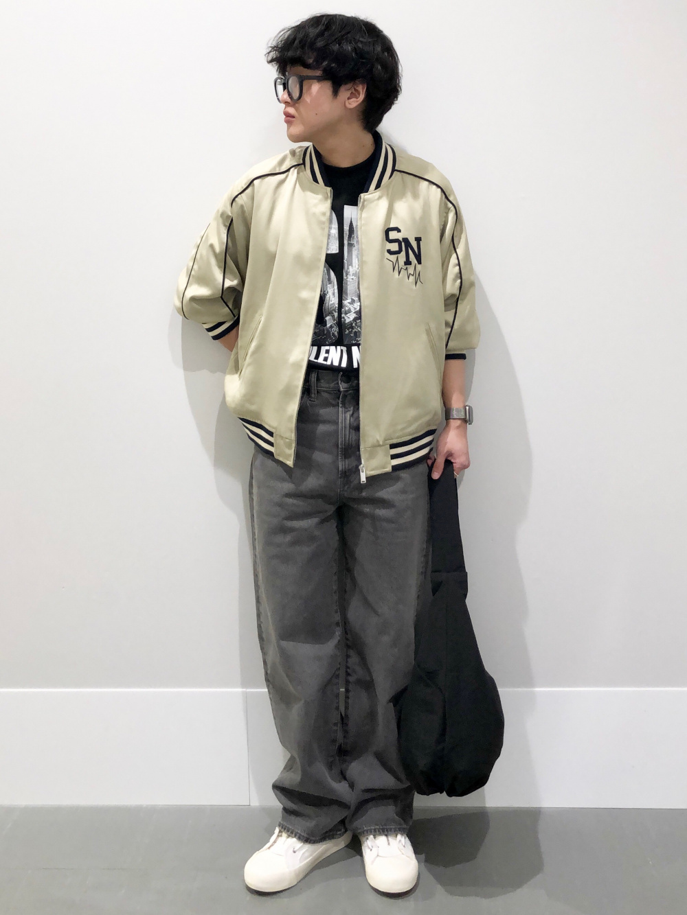 ドライポンチグラフィックT UNDERCOVER、サテンリブブルゾン 