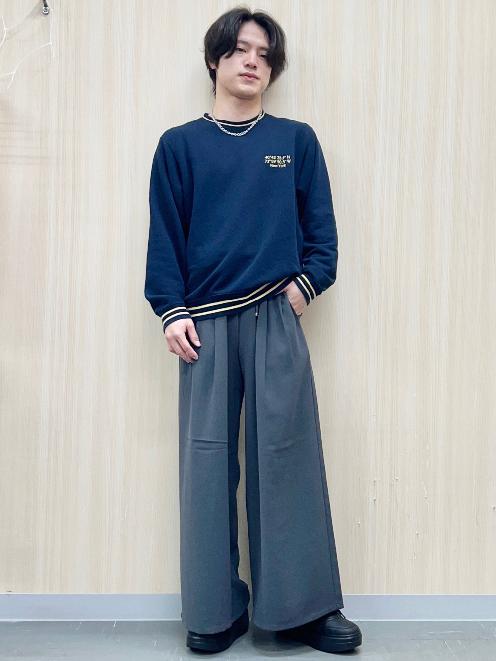 GU パフスウェットフルジップパーカー　パフスウェットバギーパンツ（丈標準） パフスウェットバギーパンツ(丈標準68.0～72.0cm)、パフスウェット