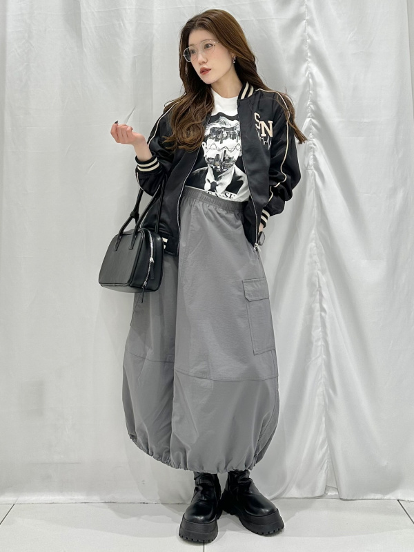 ドライポンチグラフィックT UNDERCOVER、サテンリブブルゾン