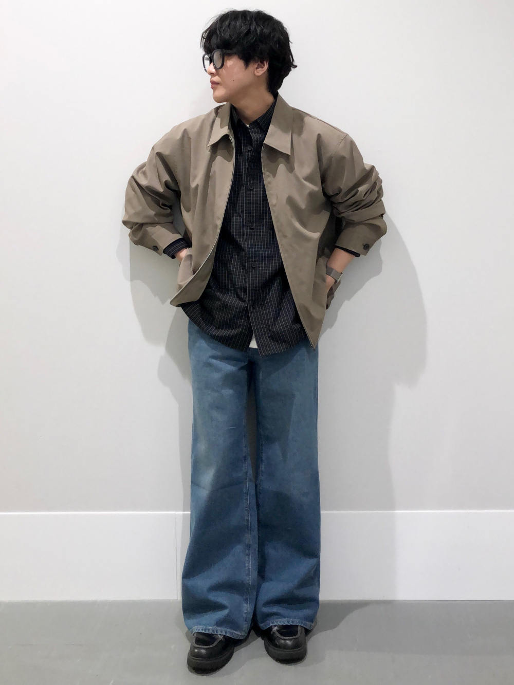 ソフトコットンクルーネックT(長袖)、ヘビーウェイトスウェットハーフ