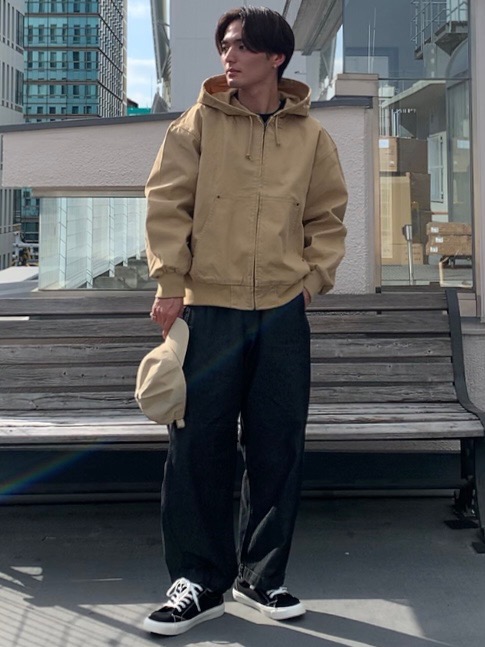 パデッドシェルパーカ ENGINEERED GARMENTS、スウェットライクニット