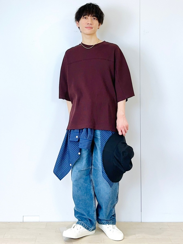 スウェT(5分袖) UNDERCOVER、デニムイージーパンツ UNDERCOVERの