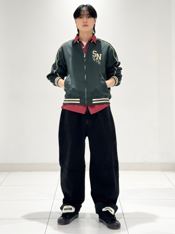 スウェT(5分袖) UNDERCOVER、サテンリブブルゾン UNDERCOVERの