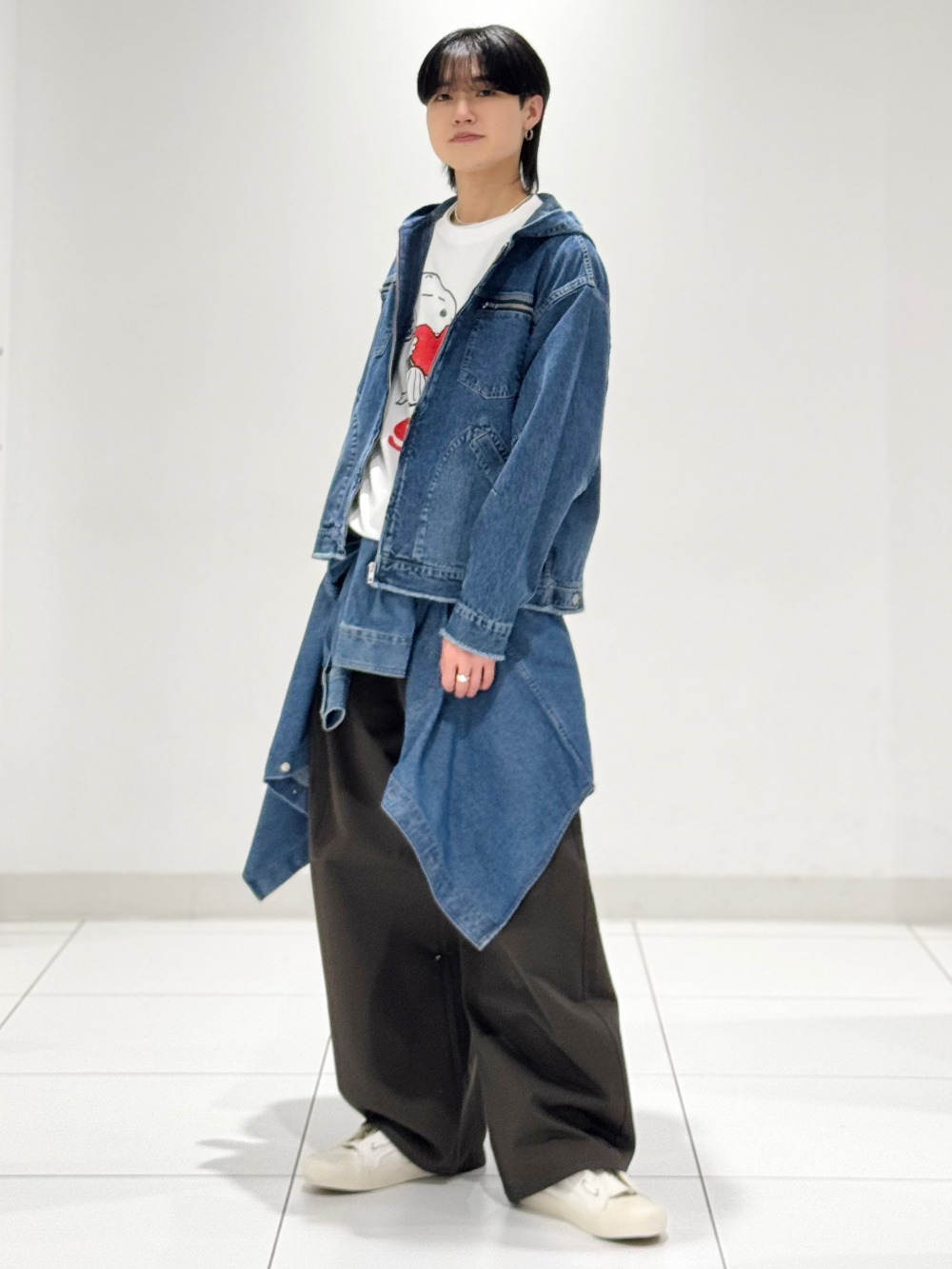 デニムジップアップパーカ UNDERCOVER、サテンリブブルゾン UNDERCOVER 