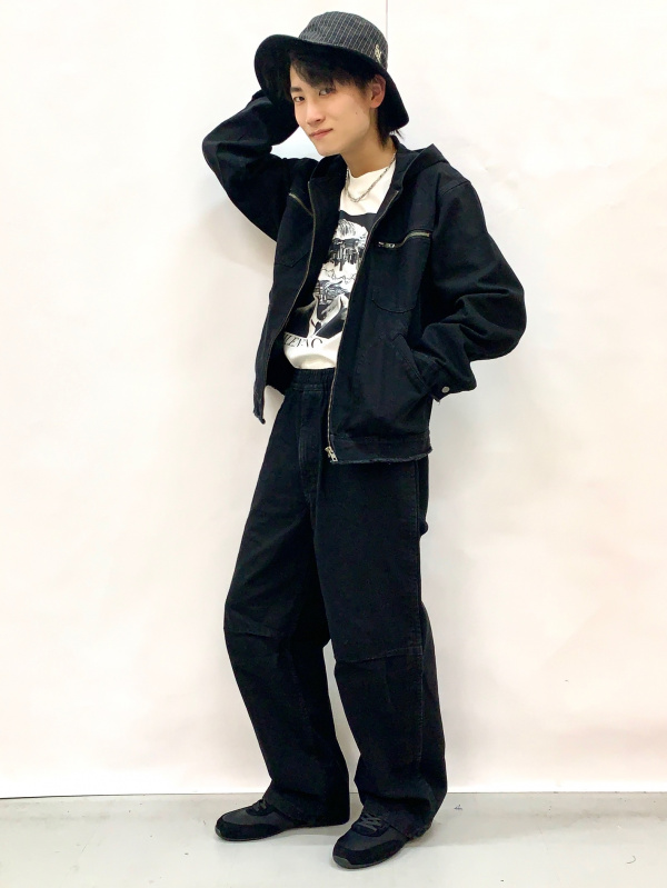 スウェT(5分袖) UNDERCOVER、サテンリブブルゾン UNDERCOVERの