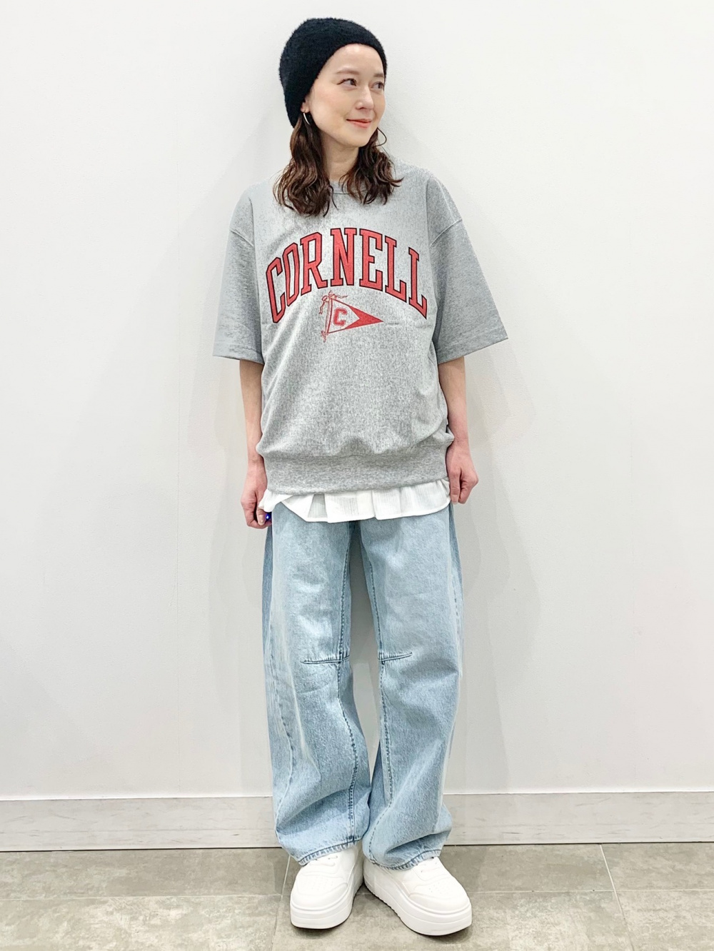 スウェットバレルレッグパンツ、ヘビーウェイトスウェットショート