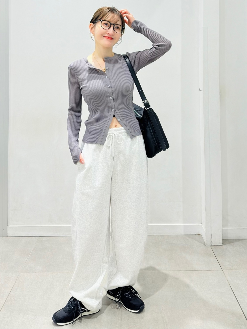 Dry Open Collar Shirt/HalfSlv、Light Denim Barrel Ankle Pants