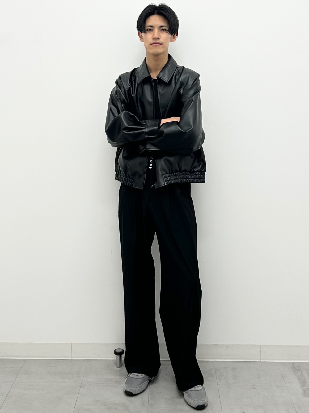 パデッドシェルパーカ ENGINEERED GARMENTS、タックワイドパンツ(丈