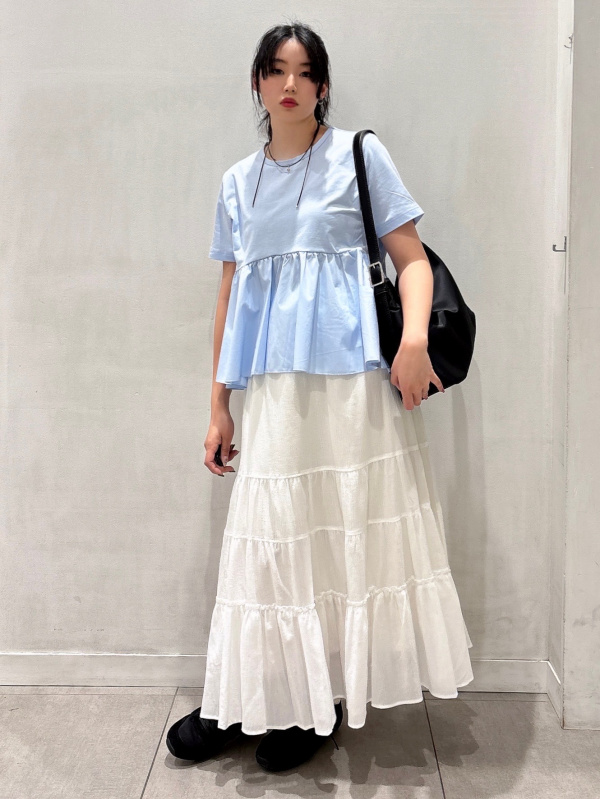 Woven Combination T-Shirt、Super Wide Jeans/PF」的穿搭靈感｜GU