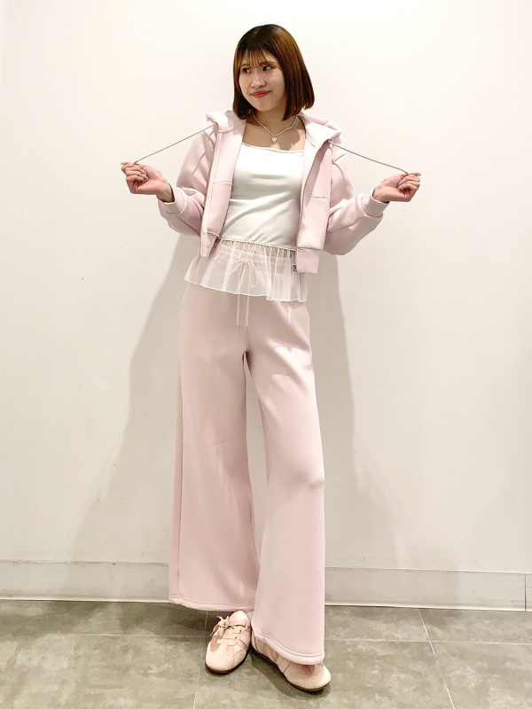 パフスウェットバギーパンツ、パフスウェットフルジップパーカの