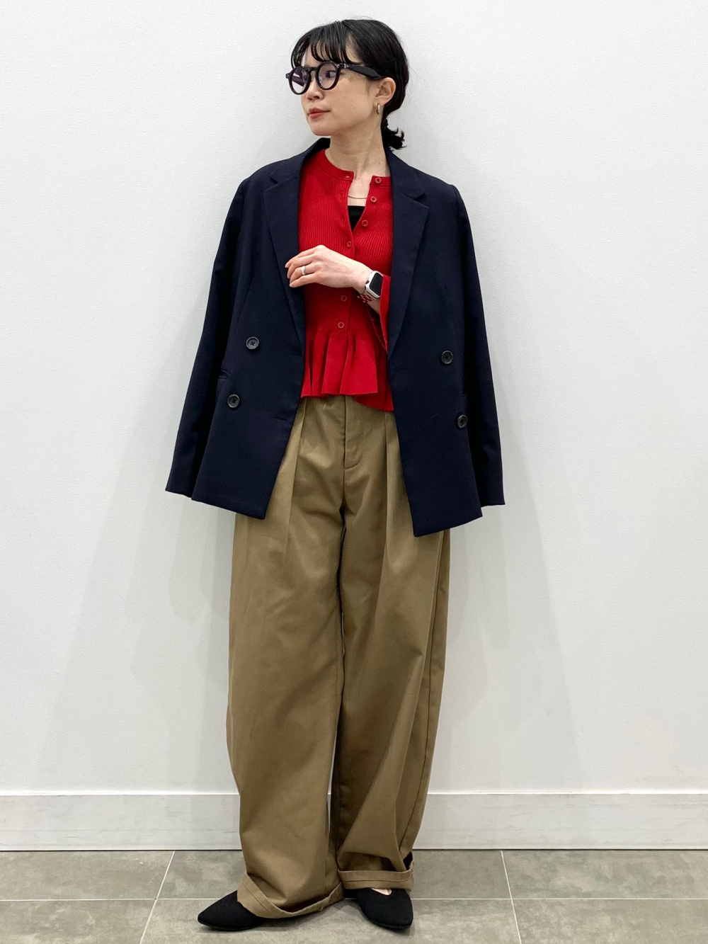 美品 rokh コラボ ツイルクロップドジャケット ジャケット S ロク GU × rokh collaboration! Long-awaited men's items! Popular sandals