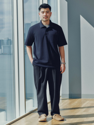 Men's Carrot Slacks | Striped | GU US