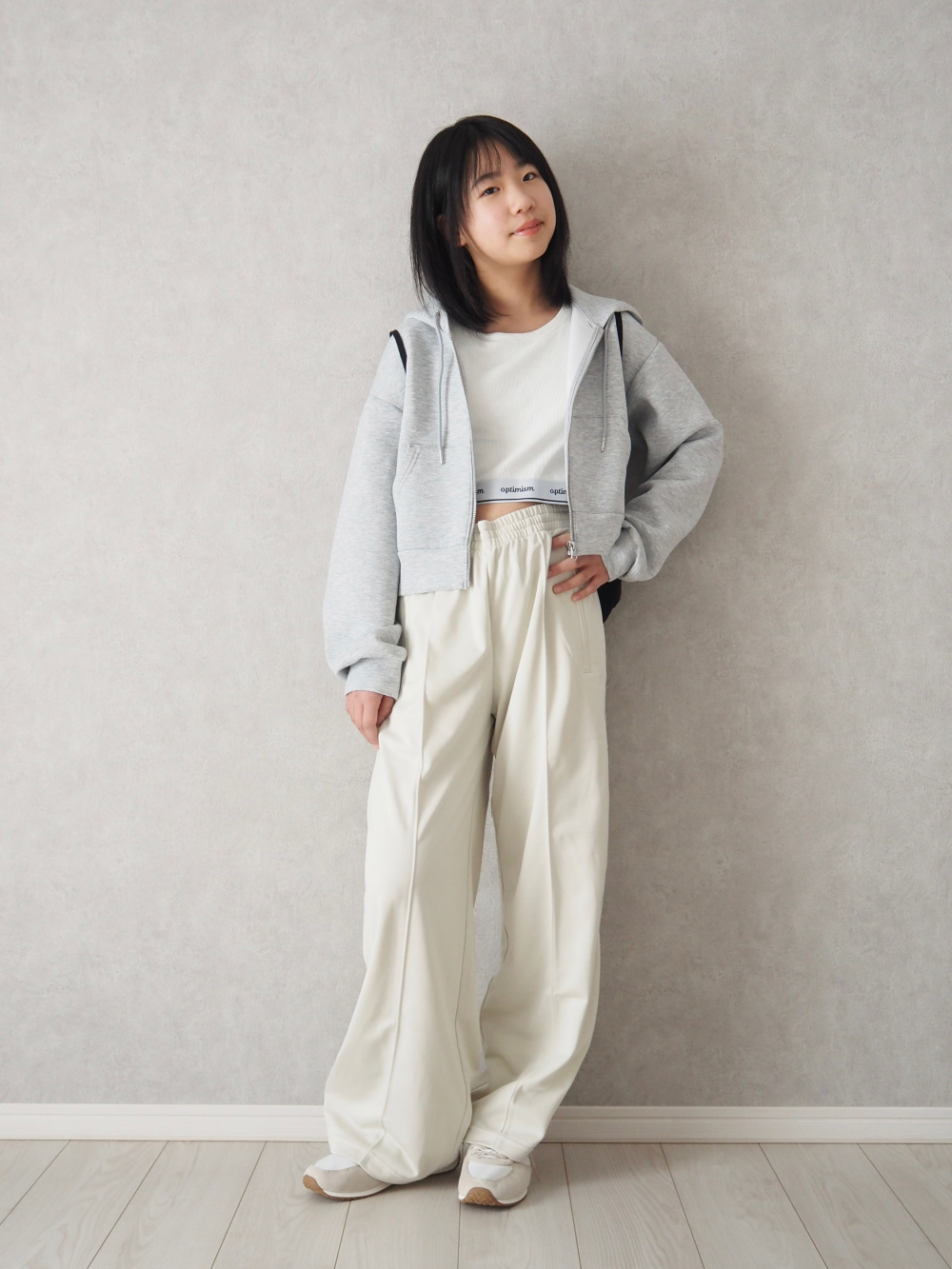 45R パフスエット パフスウェットバギーパンツ(丈標準68.0～72.0cm)、UVカットフルジップ