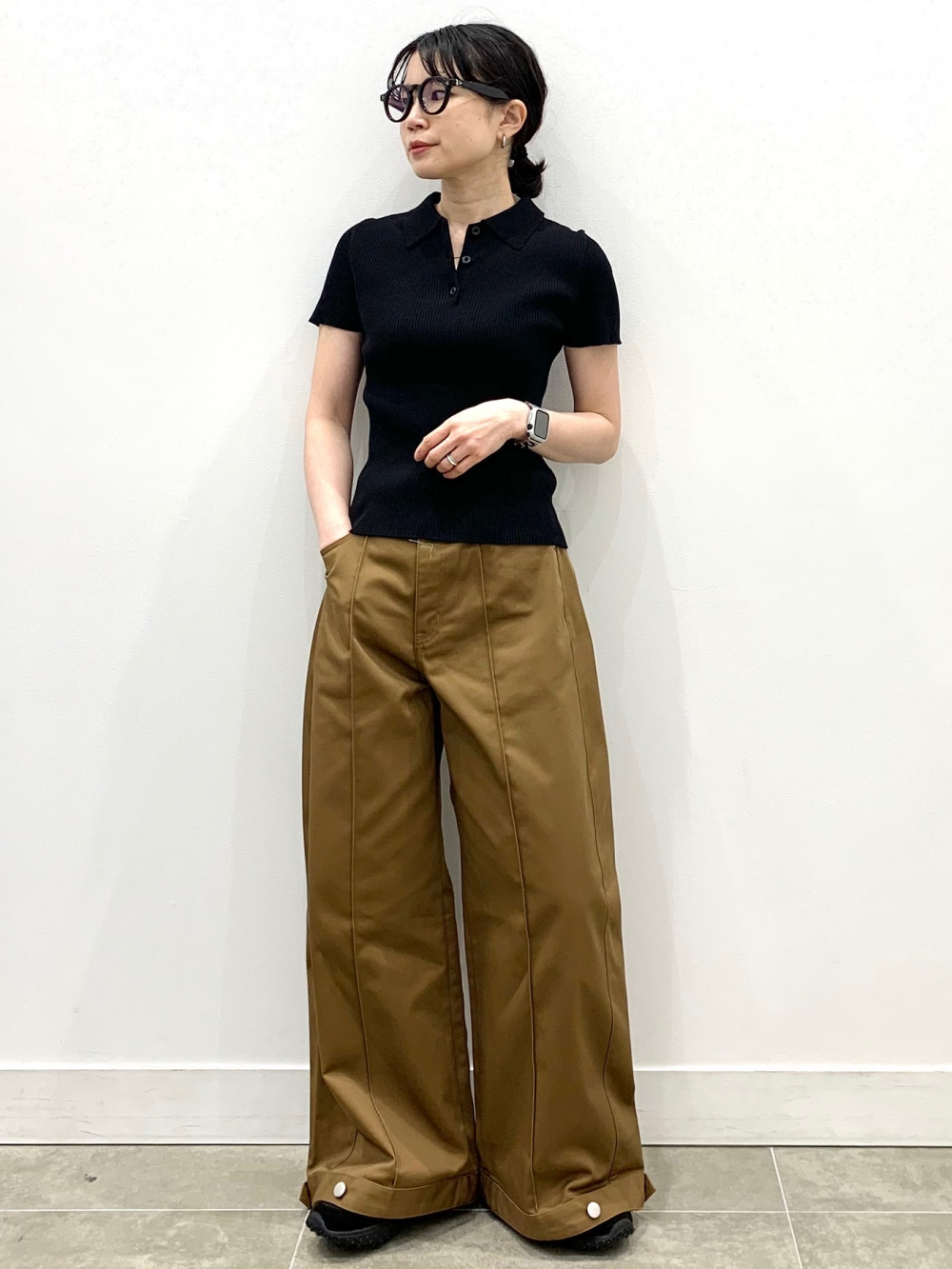 フリルネックチュニック、バルーンスリーブチュニック by rokh」の着用 