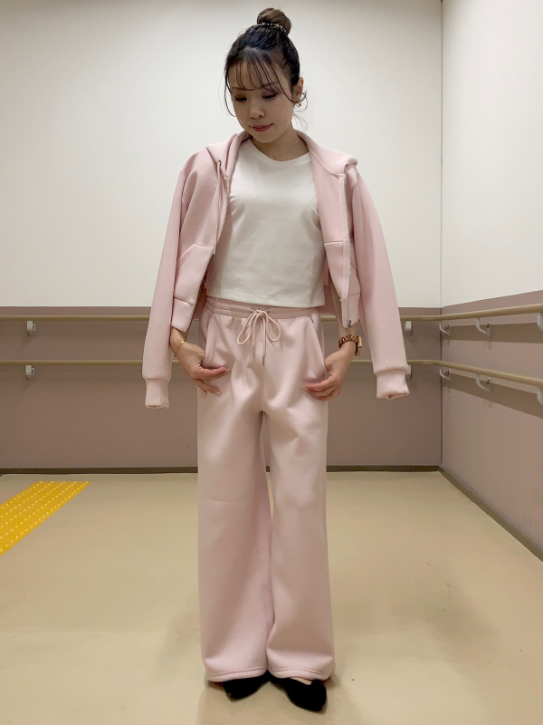 gu パフスウェットフルジップパーカ ピンク GU公式 | GIRLSパフ