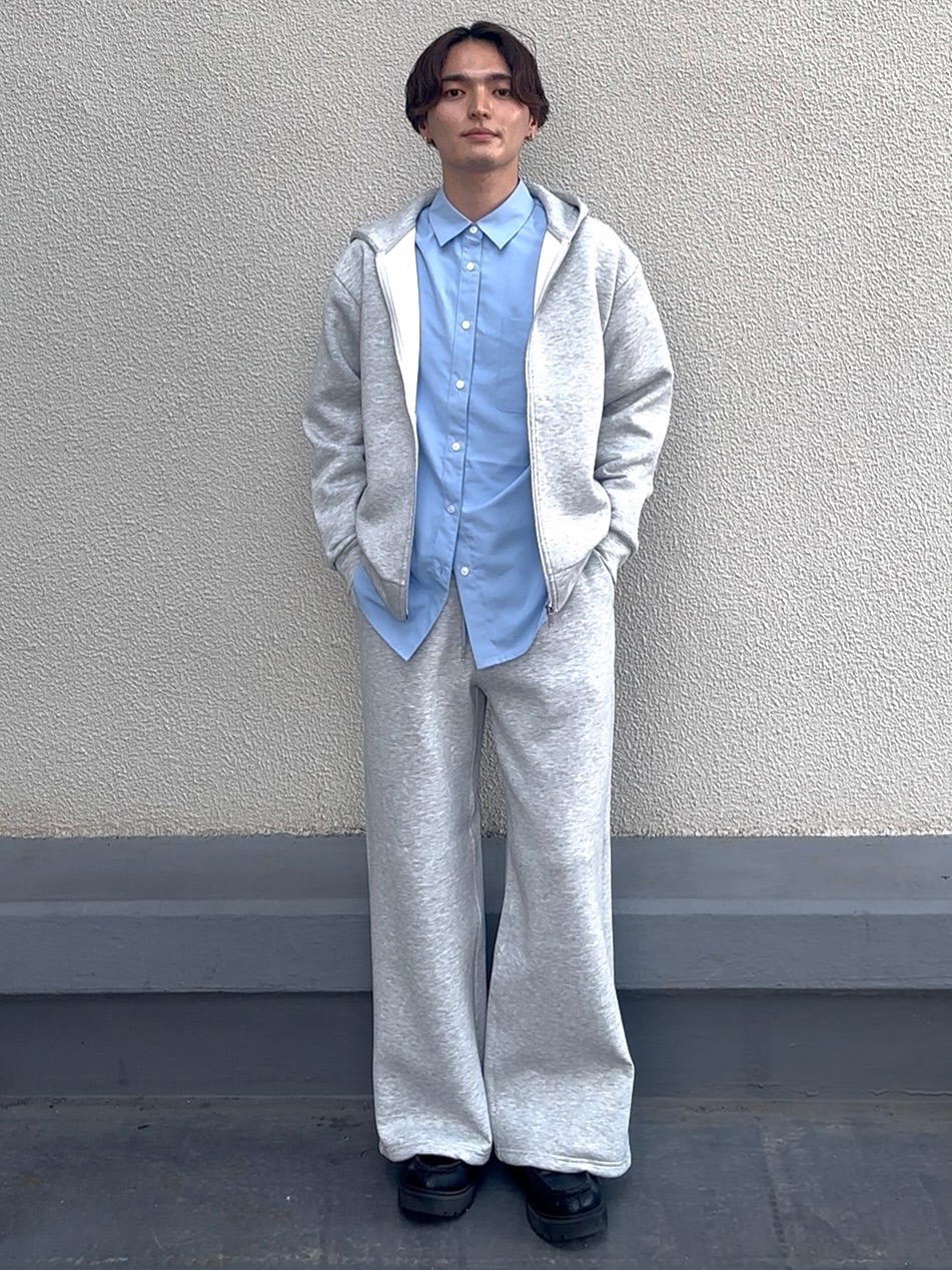GU パフスウェットフルジップパーカー　パフスウェットバギーパンツ（丈標準） パフスウェットバギーパンツ(丈標準68.0～72.0cm)、パフスウェット
