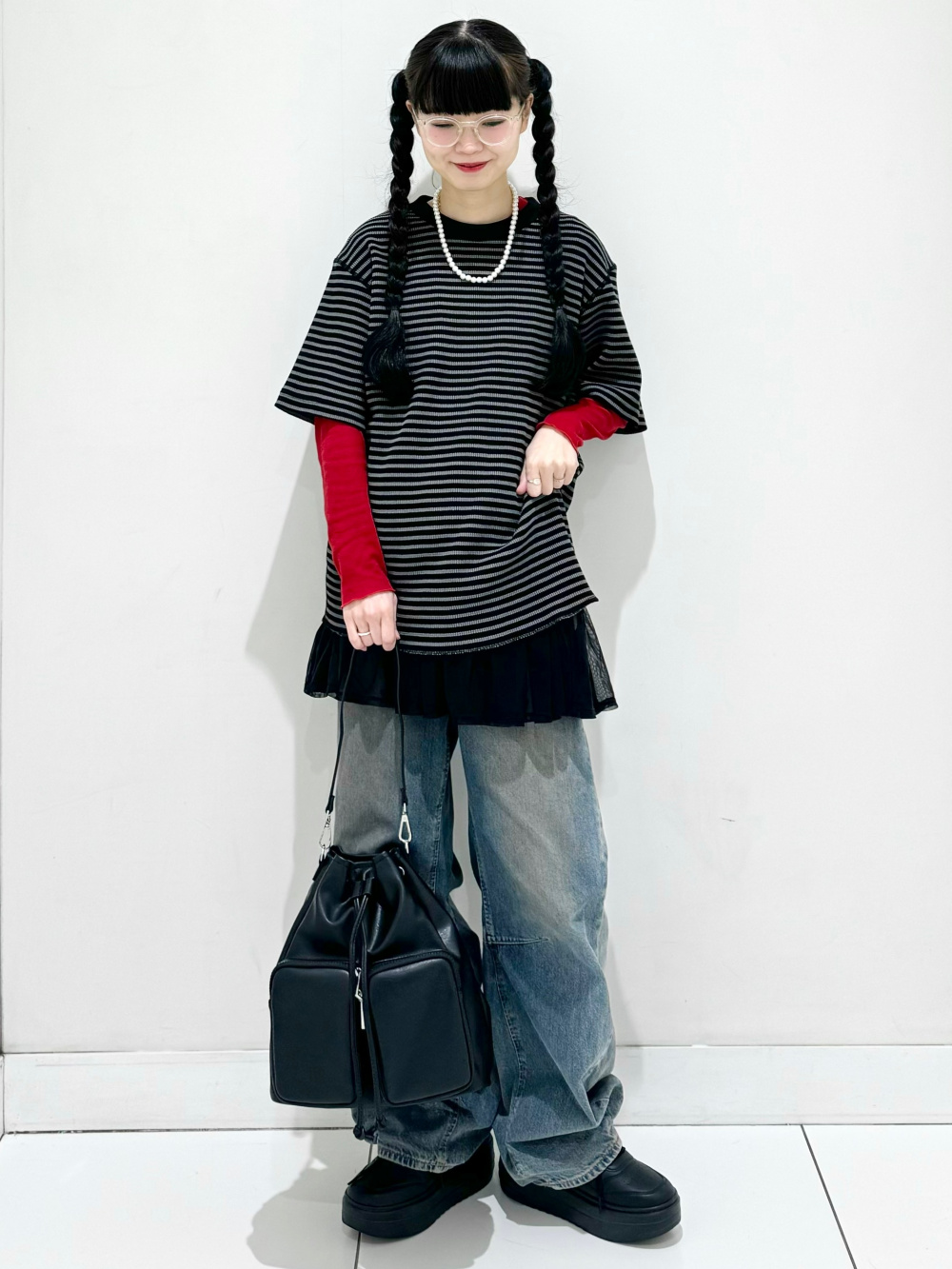 ドライストレッチジョガーパンツGA(丈標準72.0～76.0cm)、ボクシーT(5