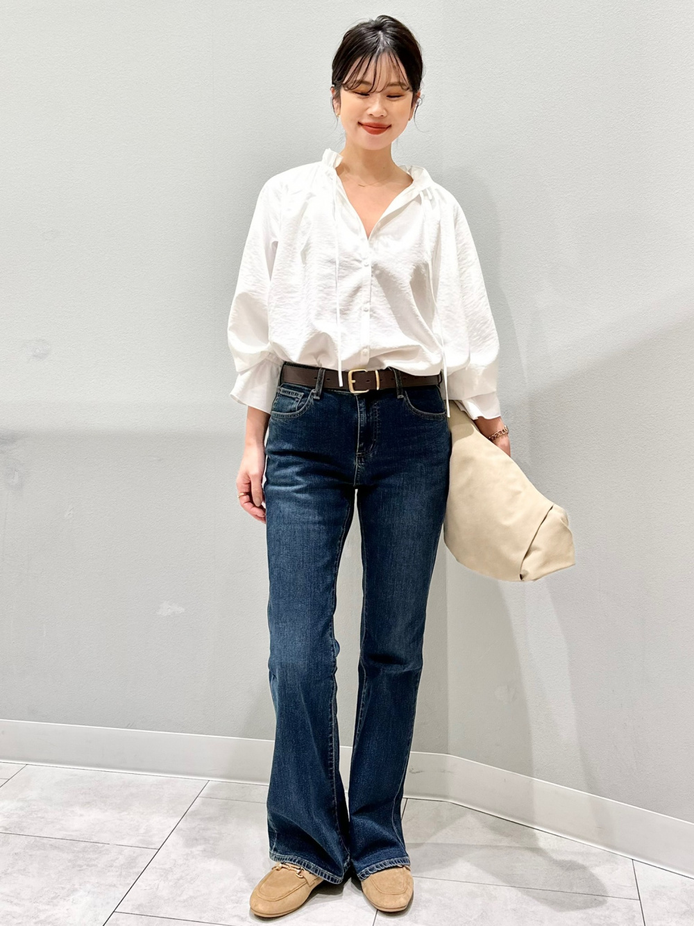 ケーブルショールカラーカーディガン ENGINEERED GARMENTS、フリル 