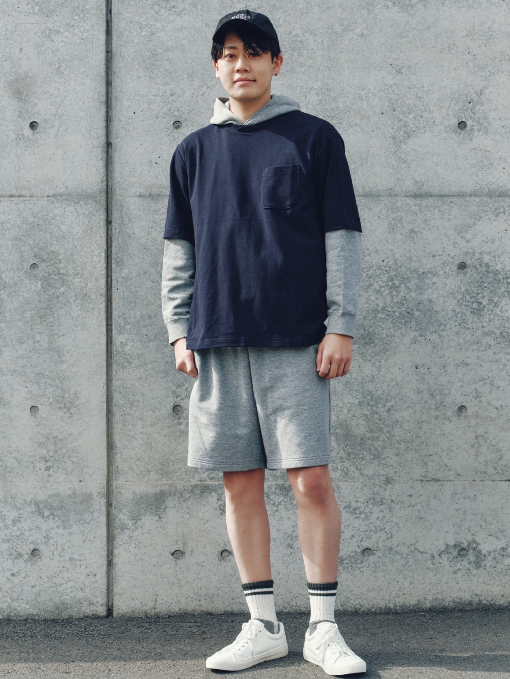 スウェットパーカ、ドライカノコクロスネックT ENGINEERED GARMENTS
