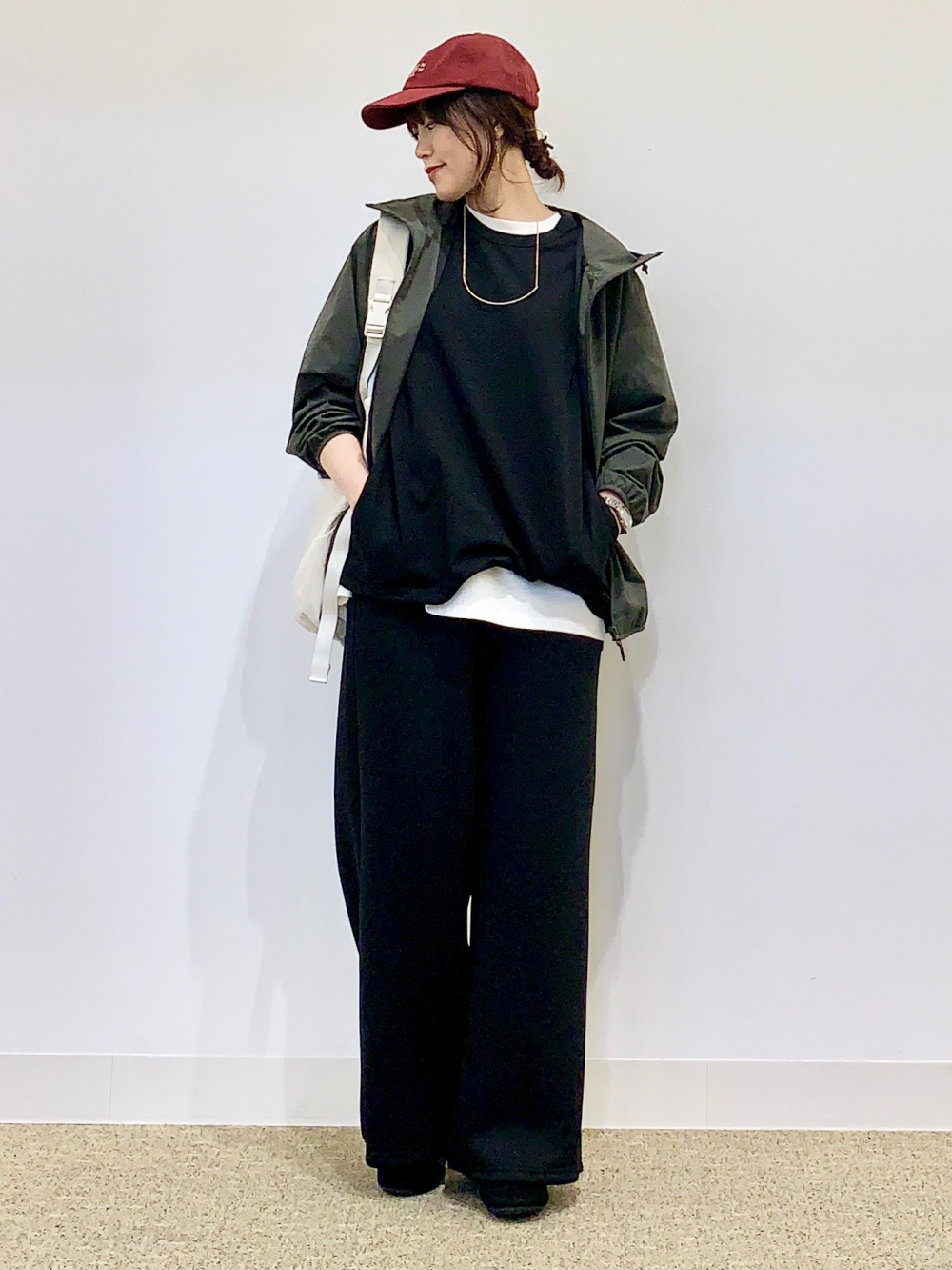 ヘビーウェイトスウェットワイドストレートパンツ(丈標準69.0～73.0cm