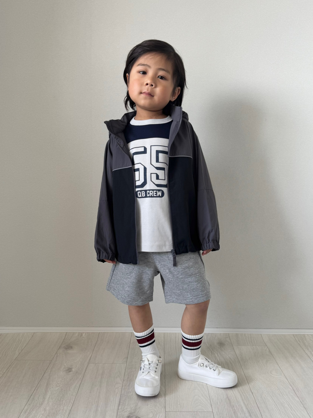 KIDS(男女兼用)スウェT(5分袖)(ラガー)、KIDS(男女兼用)ドライ