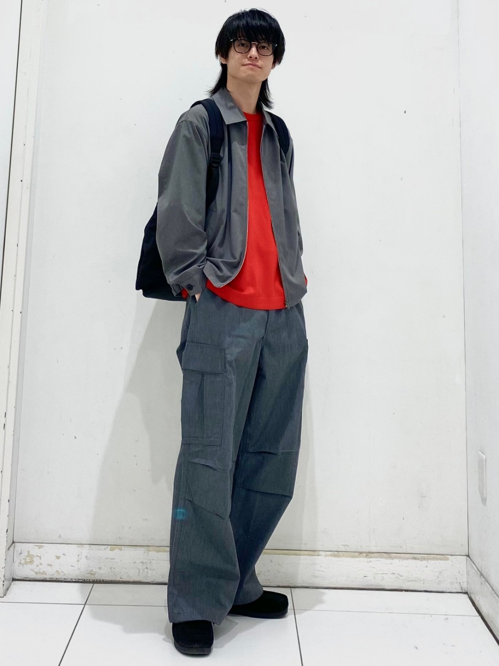 Washable Knitted T-Shirt/HalfSlv、Utility Shorts ENGINEERED