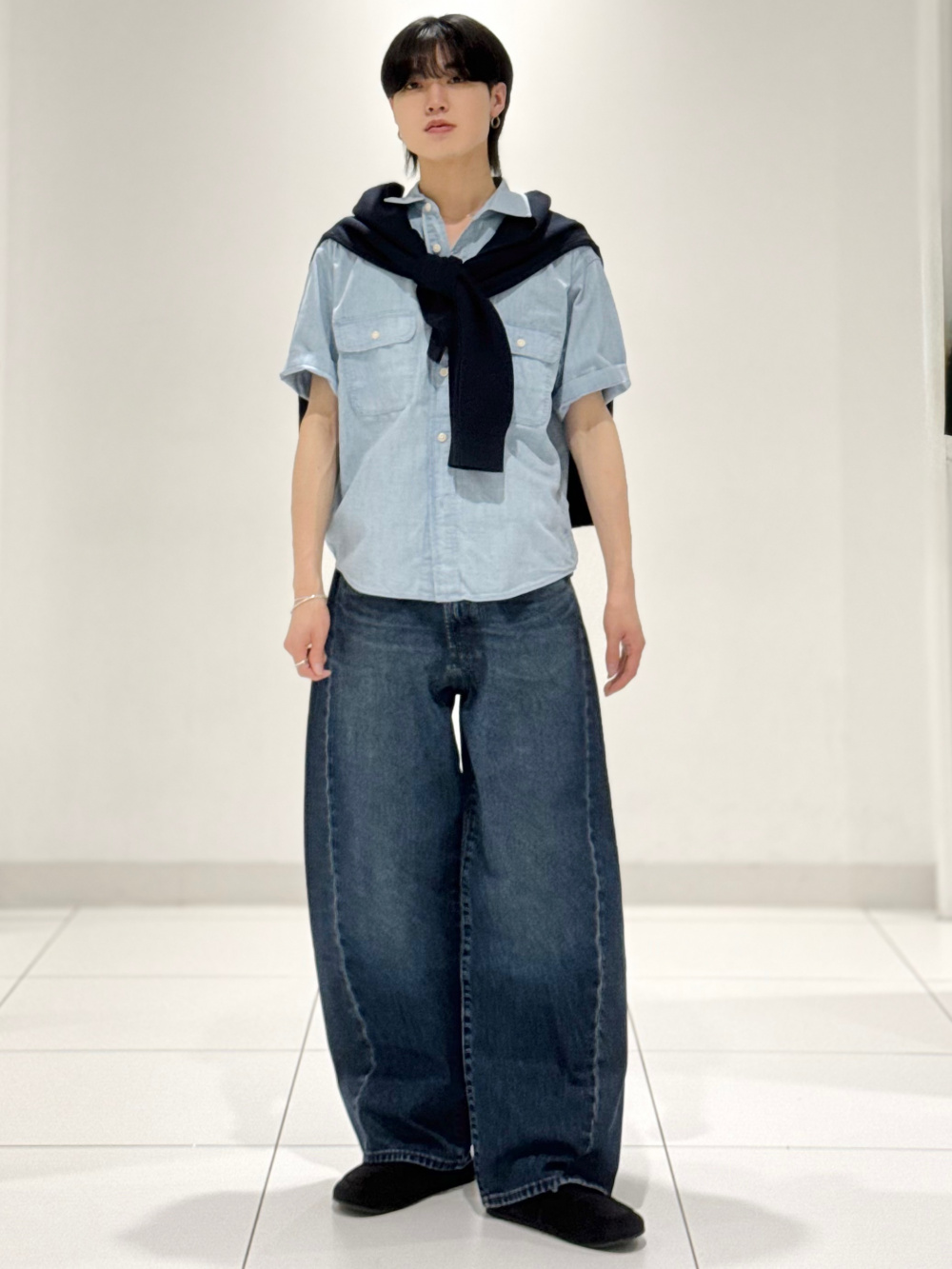 パデッドシェルパーカ ENGINEERED GARMENTS、スウェットライクニット