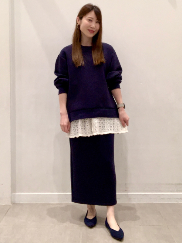 リブフリルカーディガン(7分袖) by rokh、パフスウェットナロー
