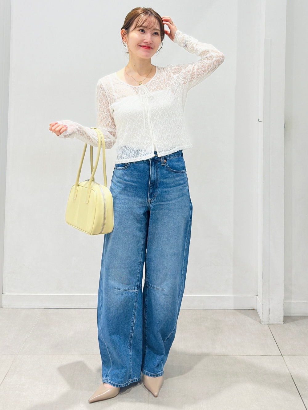 Tank Top 3P、Lace Ribbon Cardigan/Q」| GU的穿搭理念